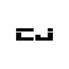 CJ monogram logo design letter text name symbol monochrome logotype alphabet character simple logo