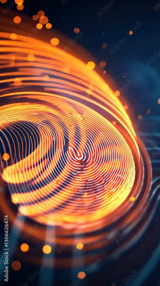 Poster dynamic particles radiate energy, creating mesmerizing splash of colors and light