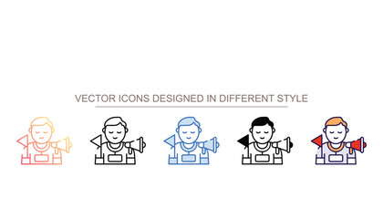 Guider icon design with white background stock illustration