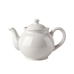 Obraz premium Ceramic Teapot with Curved Spout and Domed Lid
