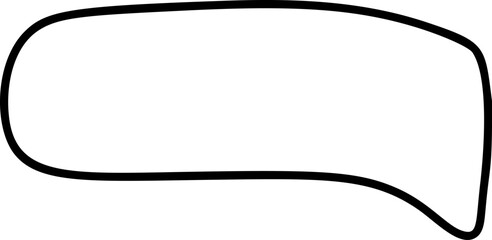 Obraz premium Blank speech bubble vector ideal for creating dialogue, questions, or exclamations in comics, social media, or educational materials for comics