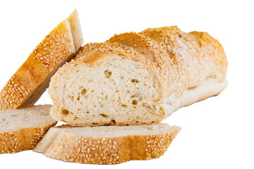 Brot angeschnitten Freigestellt