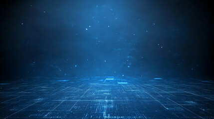 Dynamic digital space simulation virtual environment abstract concept high-tech atmosphere