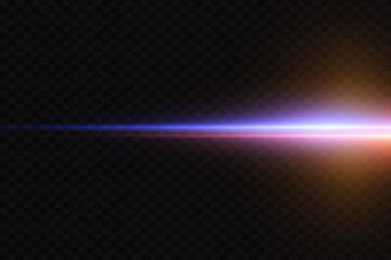 Magic neon effect of glitter and light, flash of laser beams.