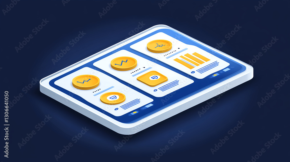 Poster data analytics dashboard overview business setting graphic design digital environment user experienc