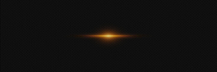 Light effect of light, horizontal line of glare.