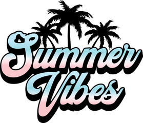 Fototapeta premium summer vibes t shirt design