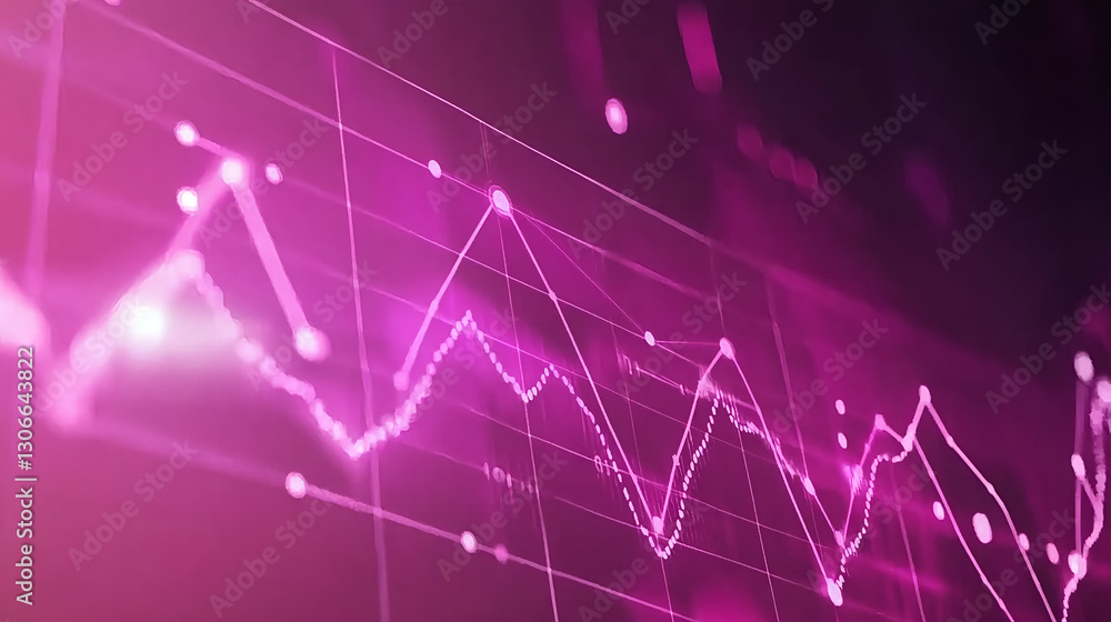 Poster analyzing data trends in technology digital landscape infographic visualization modern environment h