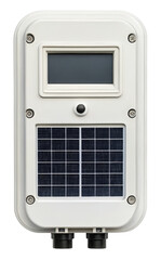 Obraz premium Solar powered monitoring device on a transparent background