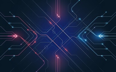 Obraz premium Abstract circuit board network design