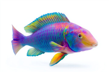 Fototapeta premium Parrotfish isolated on white background