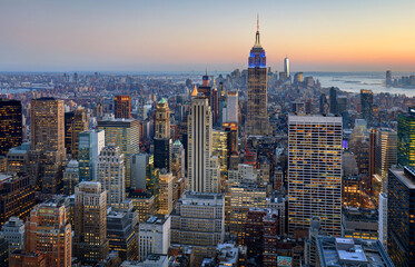New York City skyline, USA