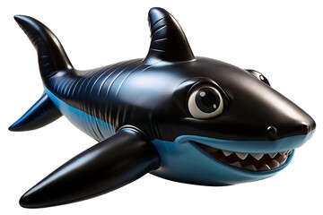 Fototapeta premium Cute Cartoon Shark Inflatable for Summer Fun