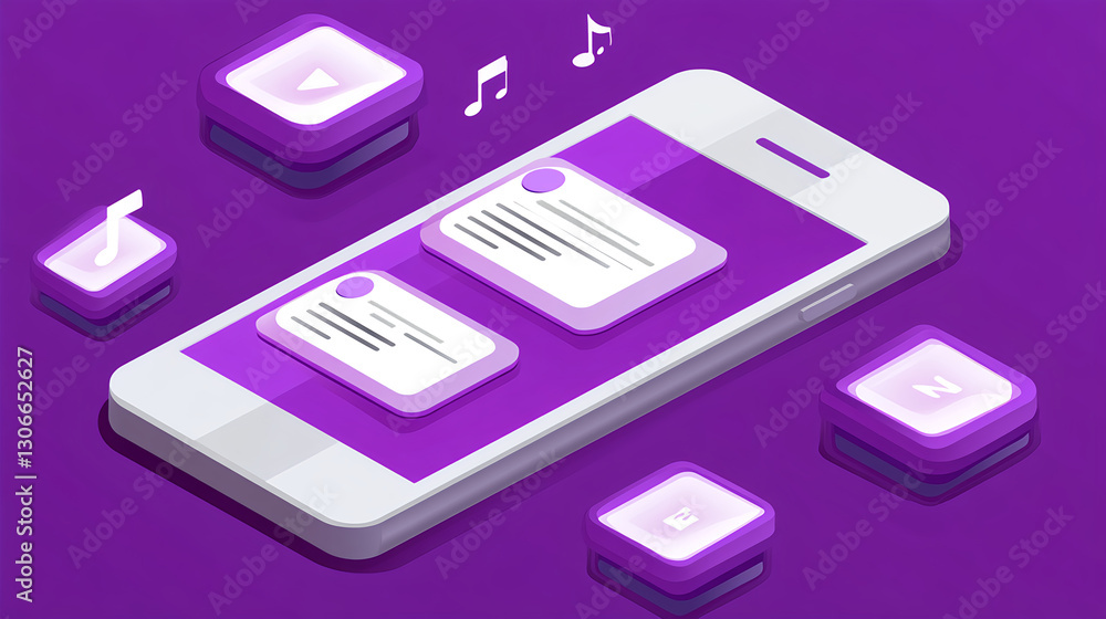 Poster engaging user interface design mobile device digital graphics interactive environment close-up innov