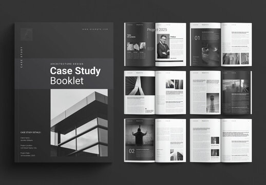 Case Study Booklet Layout Design Template