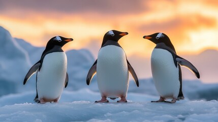 Obraz premium ice-covered wilderness presents a world of vast silence,