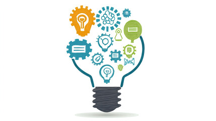 Innovative idea generation workshop modern office visual content collaborative environment creative viewpoint