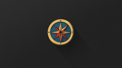 Compass rose, navigation, direction, dark background, travel guide (1)