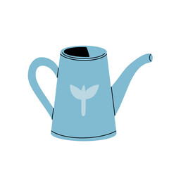 watering can, sprayer, spray gun vector clip art set. 