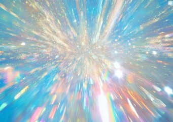 Colorful burst of light in abstract digital art showcasing radiant patterns and captivating textures