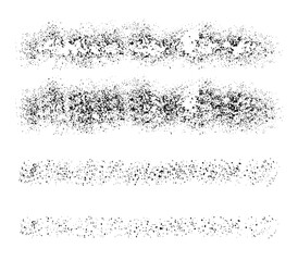Noise grain background, pointillism dots gradient or dot work pattern, vector stipple effect. Grain noise halftone or grainy texture or dot work grain noise
