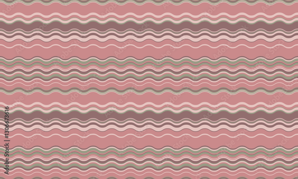 Poster abstract background with wavy stripes in vibrant colors, creating a rippled, liquid effect. smooth c