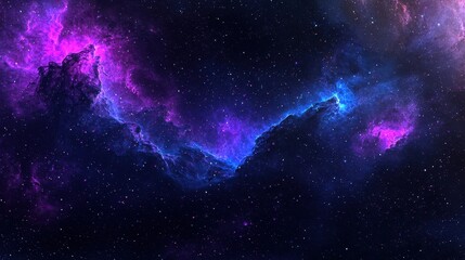 Fototapeta premium Colorful Cosmic Nebula with Stars in Deep Space Background