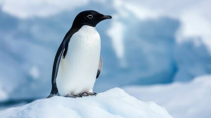 Naklejka premium Experience the desolate beauty of Antarctica,