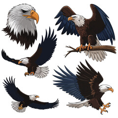 Obraz premium Majestic Eagles Collection