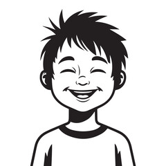 Happiness silhouette vector