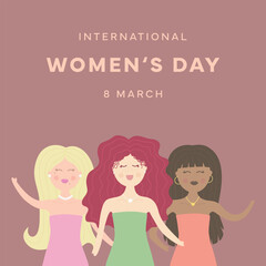 International Womens Day vector illustration