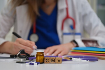 A dedicated medical professional meticulously writing, surrounded by essential healthcare tools and...