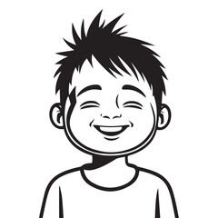 Happiness silhouette vector