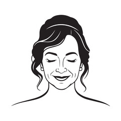 Happiness silhouette vector