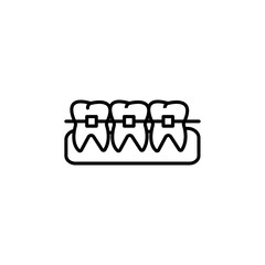 Tooh bracket line Icon