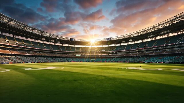 Aussie Rules Football Stadium Day