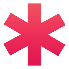 Obraz premium Gradient color icon, illustration for Medical, sign, symbol.