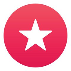 Gradient color icon, illustration for Star, like, favorite.