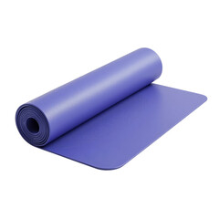 Solid Periwinkle-Purple Yoga Mat Unrolled on Smooth Surface