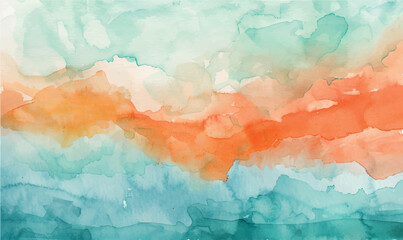 Abstract watercolor background with splashes, colors