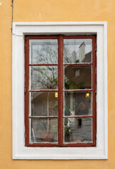 Window with lights, Cesky Krumlov, Czechia