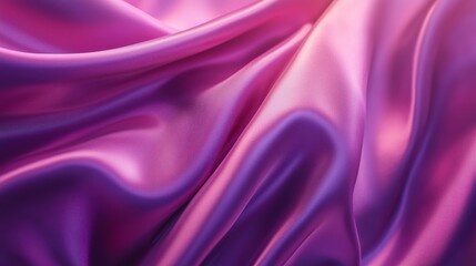Obraz premium Purple satin fabric luxurious texture smooth folds AI generated AI generated