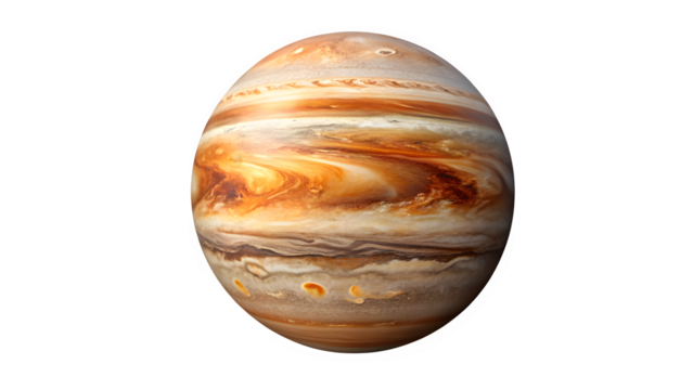 Stunning Jupiter Planet Globe – Isolated Transparent PNG

