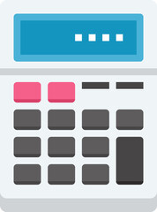 budget calculator flat vector web icon