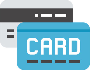 card payment flat vector web icon