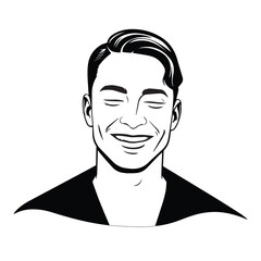 Happiness silhouette vector