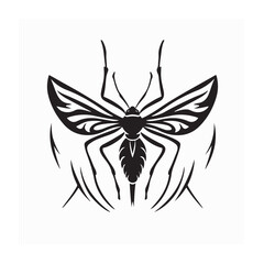 Obraz premium Aedes Aegypti Mosquitoes Logo Vector Icon Stock Vector on white background.