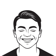 Happiness silhouette vector