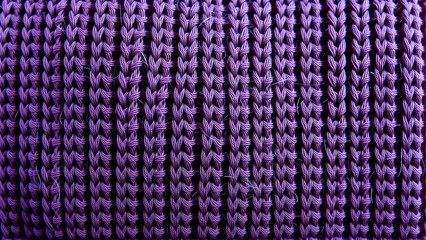 Fototapeta premium Texture of purple wool knitted fabric