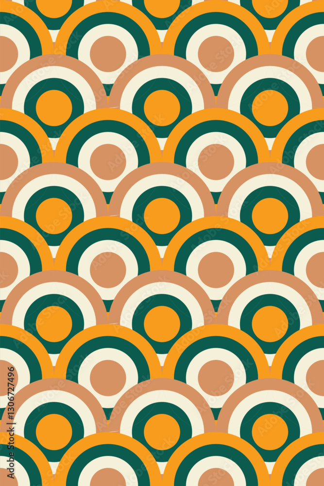 Poster abstract circle pattern background, geometric circle pattern background
